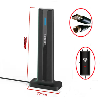 4K TV antena - vidaus, didelis signalo stiprinimas, DVB-T/ATSC/ISDB-T, diapazonas iki 120 mylių