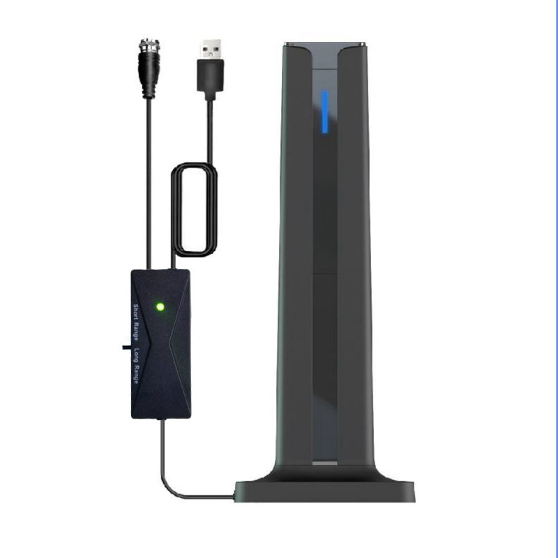 4K TV antena - vidaus, didelis signalo stiprinimas, DVB-T/ATSC/ISDB-T, diapazonas iki 120 mylių