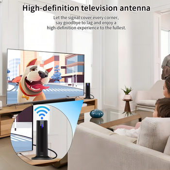 Zemaljska valna digitalna TV antena s pojačalom signala (dugi domet prijema, podržava 4K/1080P)