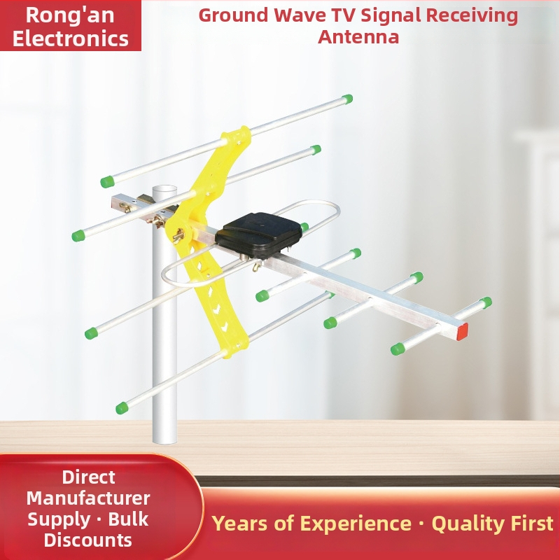 Vonkajšia smerová Yagi anténa pre príjem pozemných televíznych signálov, bez káblu