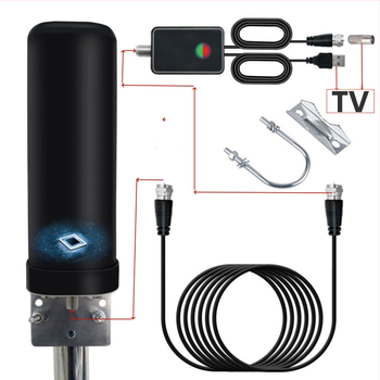 Обновена DTMB цифрова антена за телевизия, вътрешно и външно ползване, HD приемане, наземна вълна