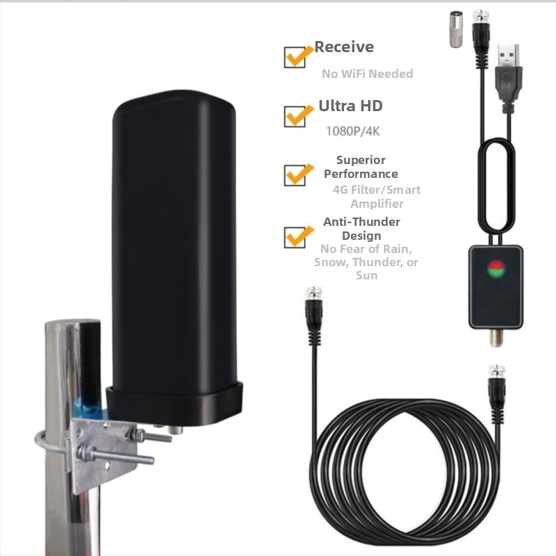 Обновена DTMB цифрова антена за телевизия, вътрешно и външно ползване, HD приемане, наземна вълна