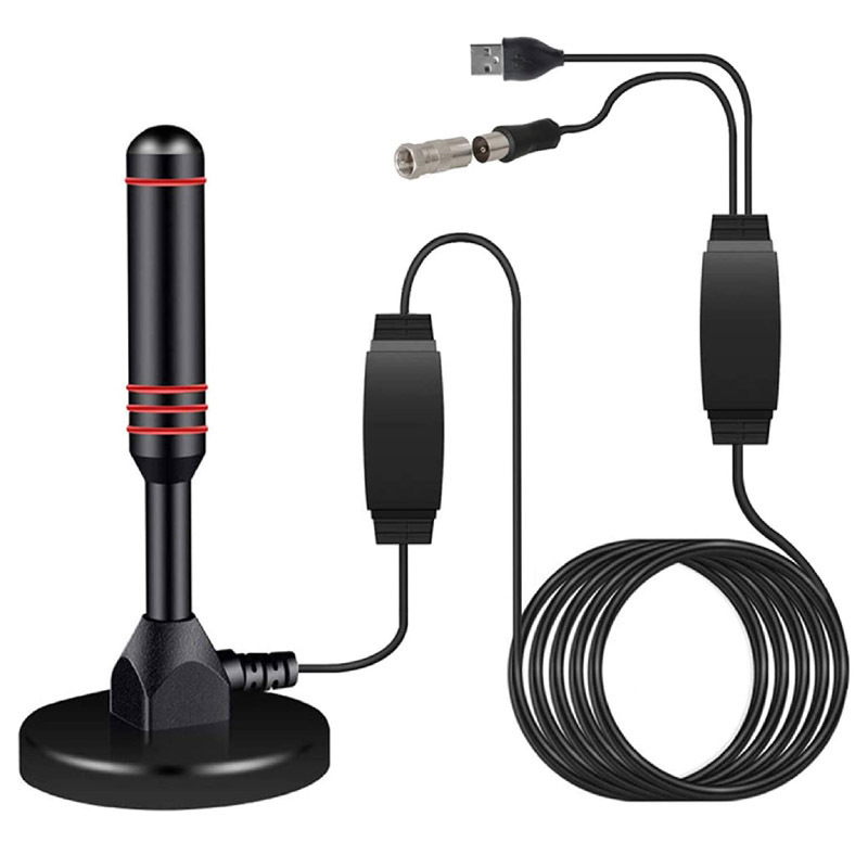 Дигитална телевизионна антена за наземно приемане с усилвател и вакуумна чашка, HD DTMB приемник