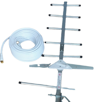 DFHY-09 Vanjska DTMB TV antena, 9-elem Yagi, 470-860 MHz, dobitak 9-11 dBi, impedancija 50 Ω, SWR ≤ 1,5