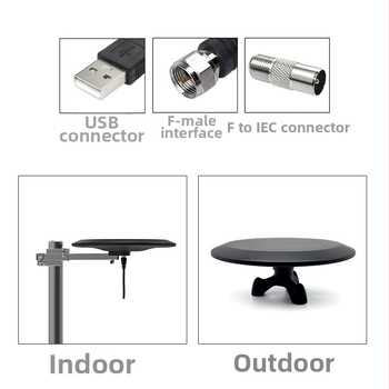 Unutarnja i vanjska digitalna antena za TV - visoka razlučivost, model Hd-119