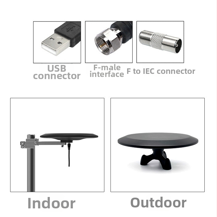 Unutarnja i vanjska digitalna antena za TV - visoka razlučivost, model Hd-119