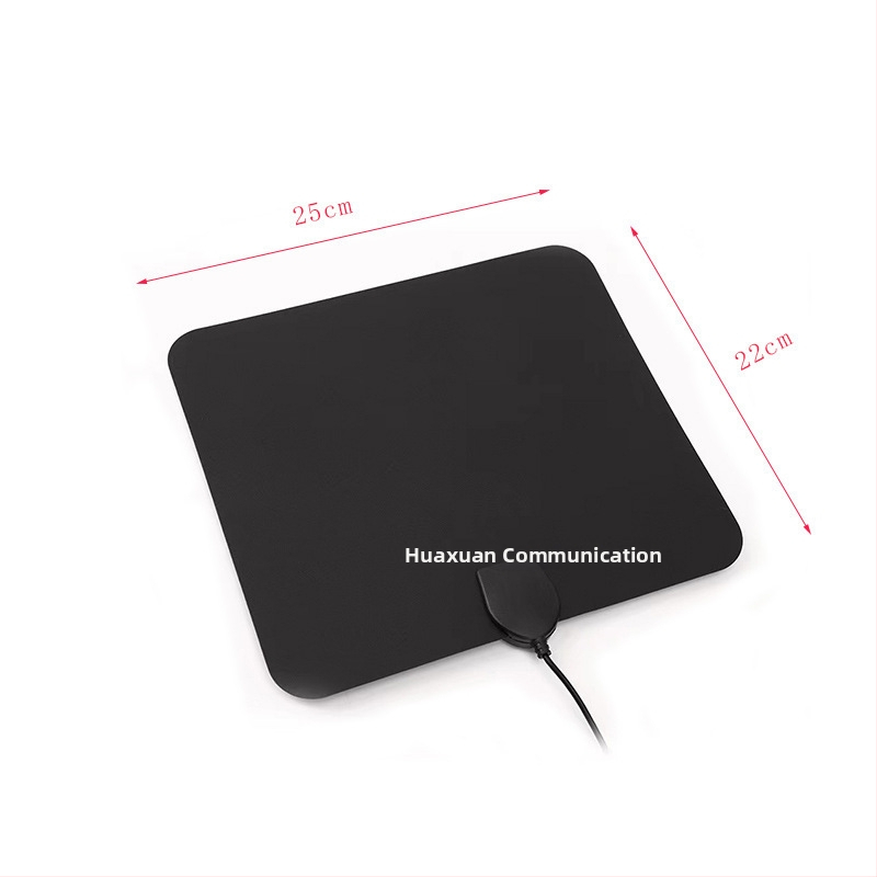 Huaxuan Communications digitálna televízna anténa so zosilňovačom signálu, konektory F a IEC pre HD signál