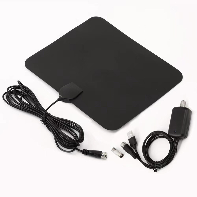 Huaxuan Communications ψηφιακή κεραία τηλεόρασης με ενισχυτή σήματος, συνδέσμους F και IEC για βελτίωση σήματος HDTV