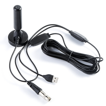 HDTV antena s dvostrukim pojačalom, prijenosna, napajanje 5V, domet daljinskog upravljača do 80 km, model T01-5M