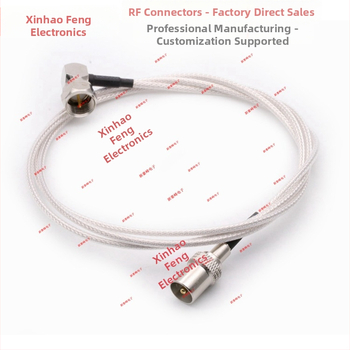 HDTV vara IEC satelīta signāla antena taisnā leņķī, vīrieša–sieviešu savienojums