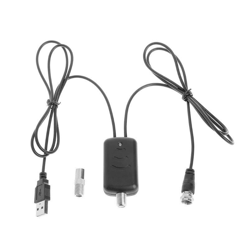 Antena TV interior cu câștig de 25 dBi (frecvențe 172–240 MHz; 470–862 MHz; impedanță 75 Ω; SWR ≤ 2; tensiune de alimentare 5 V)