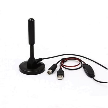 Unutarnja digitalna TV antena, uspravna, s usisnim držačem, HDTV-T, dobitak 10 dBi, TV konektor