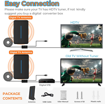 Vanjska TV antena s pojačalom od 30 dB, VHF 40–300 MHz, UHF 470–890 MHz, impedancija 75 Ω, SWR ≤ 2,5