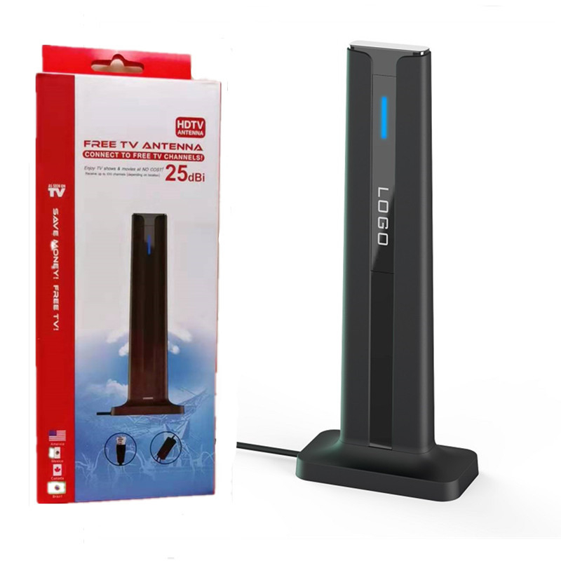 AH-LINK Antenă TV de interior cu amplificator, DVB-T/DTMB, HDTV