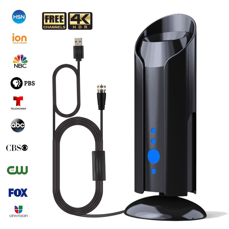 AH-LINK κεραία HDTV με υψηλή ενίσχυση - εσωτερική/εξωτερική χρήση, 4K HD, αδειοδοτημένη ιδιωτική μάρκα
