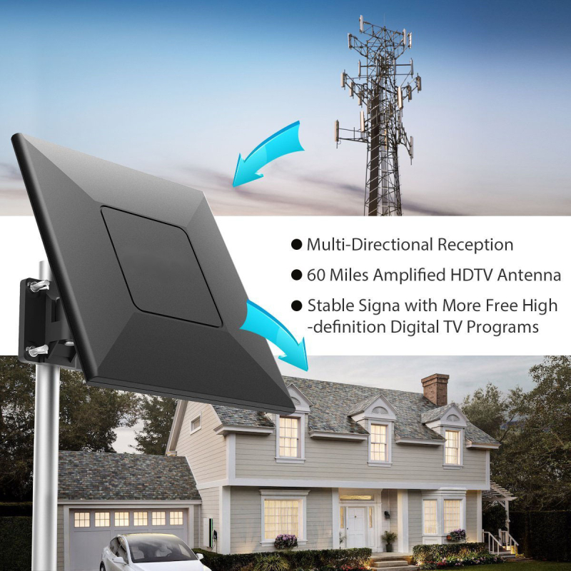CJH-328A Vanjska TV antena s dobitkom VHF 28–32 dB i UHF 32–36 dB, opseg frekvencija 40–890 MHz, impedancija 75 Ω