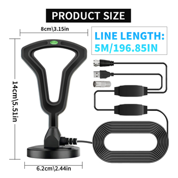 Αντένα Ψηφιακής Τηλεόρασης με Επίγειο Κύμα – Για Έξυπνες Ψηφιακές Τηλεοράσεις, Λήψη Σήματος, Μοντέλο 2025