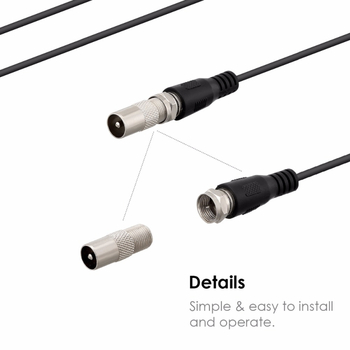 HDTV antena za Europu i SAD, 4K digitalna TV antena, dugi domet prijema, težina 80 g
