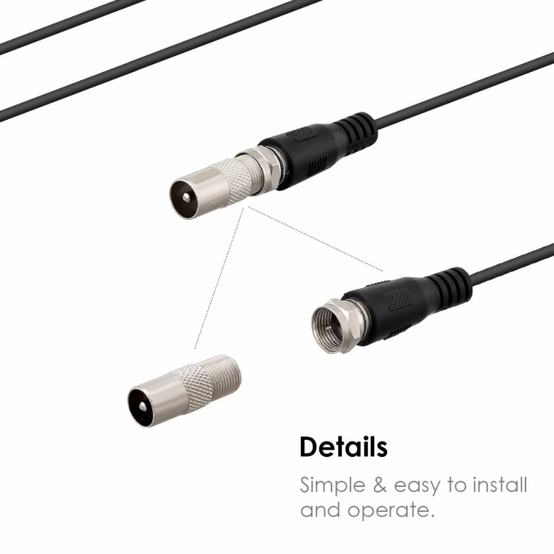 HDTV antena za Europu i SAD, 4K digitalna TV antena, dugi domet prijema, težina 80 g