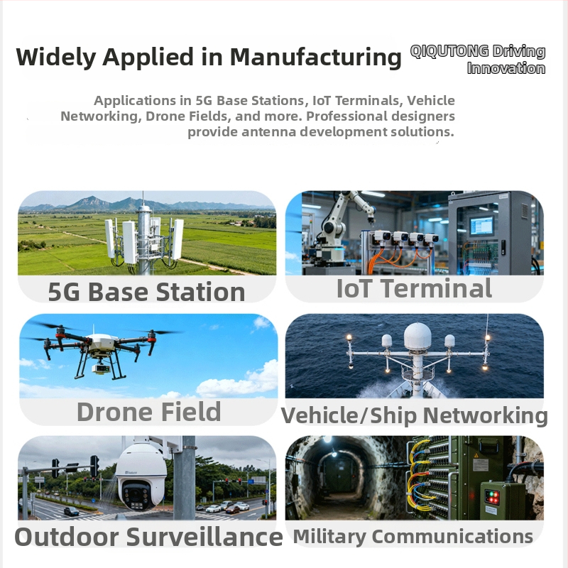 Visokoučinkovita stakloplastična antena, 433/868/915/923 MHz, vanjska vodootporna, omnidirekcijska, Wi‑Fi 2.4/5.8 GHz