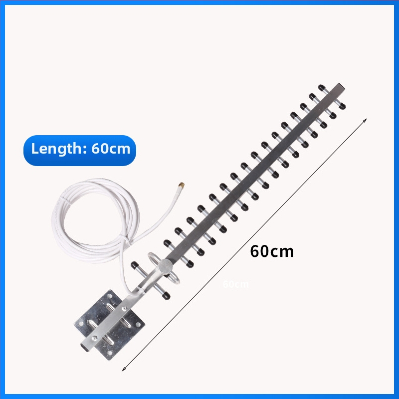 18-prvková Yagi anténa, smerová, zisk 20 dBi, 2400–2500 MHz, 50 Ω, SWR ≤ 1.5
