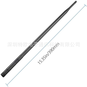 WiFi antena štapić, dvopojasna 2.4/5.8 GHz, omni-direkcionalna, dobitak 10 dBi, impedancija 50 Ω, SWR ≤ 1.2