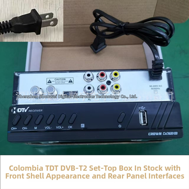 Set-top kaste DVB-T2 digitālajai zemes televīzijai (divkodolu GX mikroshēma, ECOS OS, 1920x1080, USB/HDMI/Koaksiālais/Tīkla savienojumi)