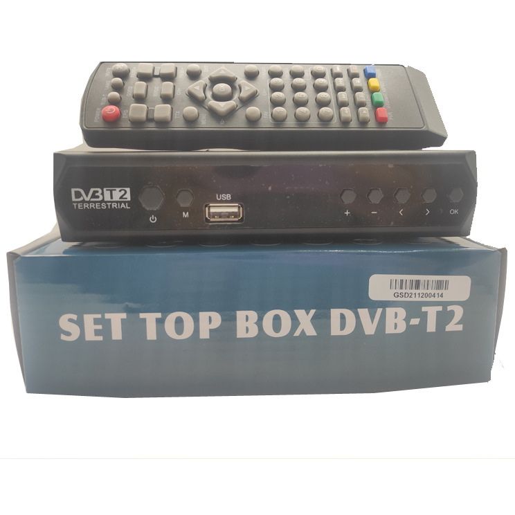DVB-T2/DVB-C TV kastīte, 1080p, USB/HDMI/AV, ECOS OS, Ali čipsets