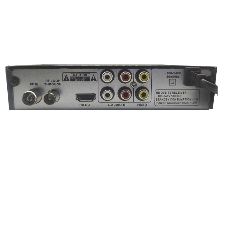 DVB-T2/DVB-C TV kastīte, 1080p, USB/HDMI/AV, ECOS OS, Ali čipsets