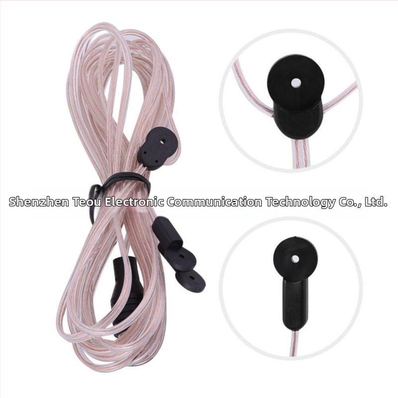 Ant-108 FM antena ar taisnu leņķi, jaudīgu pastiprinātāju, saderīga ar MD TV karti, dubults sieviešu savienotājs