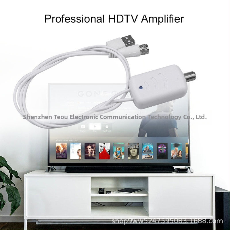 Zosilňovač signálu pre televíznu anténu Digitálny TV Booster Vysoký zisk HD Vnútorné použitie