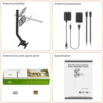 Chuang Jinheng Yagi aluminijska vanjska HDTV antena za HD digitalnu TV, 4K signal, zemaljski val