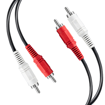 AV kábel: 3,5 mm női csatlakozó 2x RCA-hoz, réz mag, nikkelezett csatlakozók, PVC burkolat