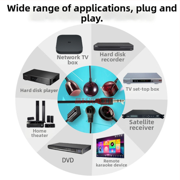 IR uztvērējs set-top kastēm, optiskais uztvērējs, tālais infrarālais diapazons, 940 nm, interfeiss 2.5, vienkanālu