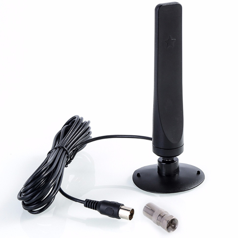 Unutarnja TV antena, mini, HD digitalna, s pojačanjem od 12 dB