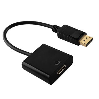 DP į HDMI adapterio kabelis su integruotu čipu, HDMI jungtis, sidabro plėvelės danga, modelis DP TO HDMI, OEM galima