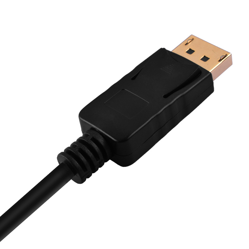 DP į HDMI adapterio kabelis su integruotu čipu, HDMI jungtis, sidabro plėvelės danga, modelis DP TO HDMI, OEM galima