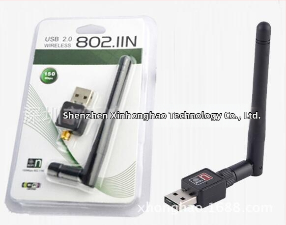 USB juhtmevaba võrgukaart – kaasaskantav Wi‑Fi karaoke set‑top box vastuvõtja/saatja RTL8188, 150Mbps, 2.4GHz, USB