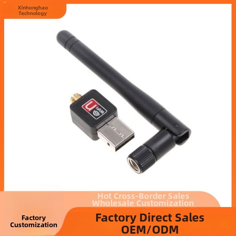 USB belaidė tinklo kortelė – nešiojamas Wi‑Fi karaoke set‑top box priėmėjas/siųstuvas RTL8188, 150Mbps, 2.4GHz, USB