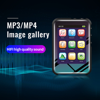 Player MP3/MP4 multifuncțional cu ecran HD, înregistrator vocal, radio FM, Bluetooth, USB 2.0