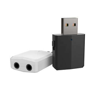 3-in-1 Bluetooth Audio Adapteris: USB bezvadu uztvērējs/raidītājs TV/PC, Bluetooth 5.0, kompaktā ABS korpuss