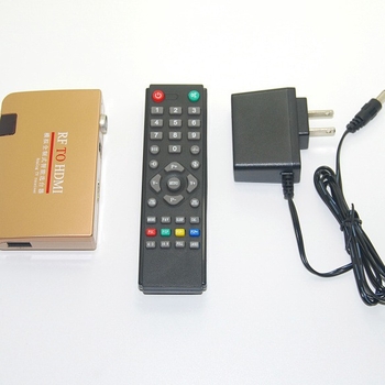 RF to HDMI analóg videókonverter, modell RF2HDMI, felbontás 1920x1080, univerzális rendszer, jelátvitel konverzió