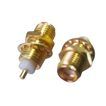 SMA egyenes női RF koaxiális csatlakozó gyantázott tömítésű falon át panelhez TV-antennához – Márka dosinconn, Szigetelő anyag: foszfor réz, Alkalmazási terület: ipari, Anyagszám DOSIN-806-1055