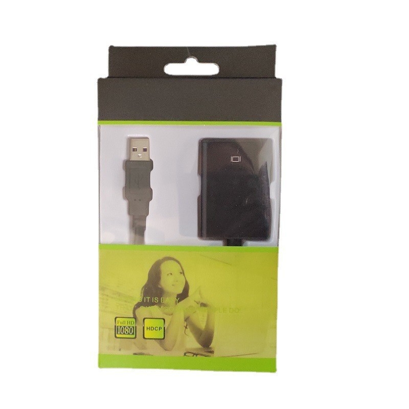 USB 3.0 HDMI adapterio kabelis su tvarkykle, USB į HDMI iš kompiuterio į TV, 1080p keitiklis, vario branduolys