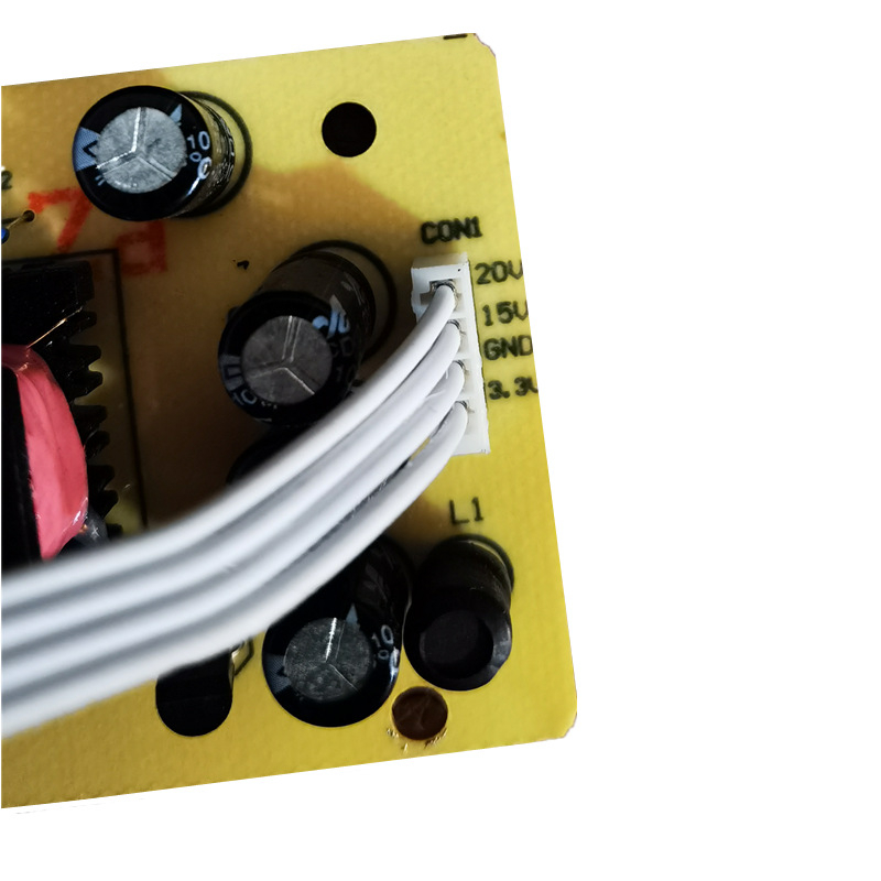 Universaalne toiteplaat vastuvõtjate ja set-top-boxide jaoks, 4 juhtmeid, väljundid 20V/15V/3.3V