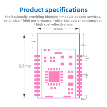 HS08 Bluetooth passthrough modulis, Bluetooth 5.2, zema enerģijas patēriņa, bezvadu datu pārvade, kompakts dizains
