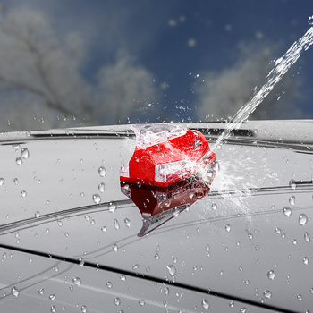 Автомобилна антена с форма на акула-фин, мигаща LED светлина, декоративна лампа против удар, универсална