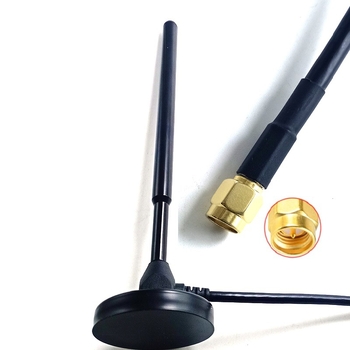 Antena LoRa 433 MHz, omnidirecțională, tijă din cupru pur, montaj cu ventuză (50 Ω, 30 dB câștig, SWR ≤ 1.5)