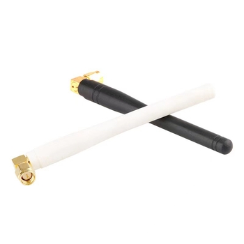 Antena cu tijă din cauciuc pentru 433 MHz, cap drept sau cotit, SMA filet intern, câștig 4 dB, 50 Ω, VSWR ≤ 1.8