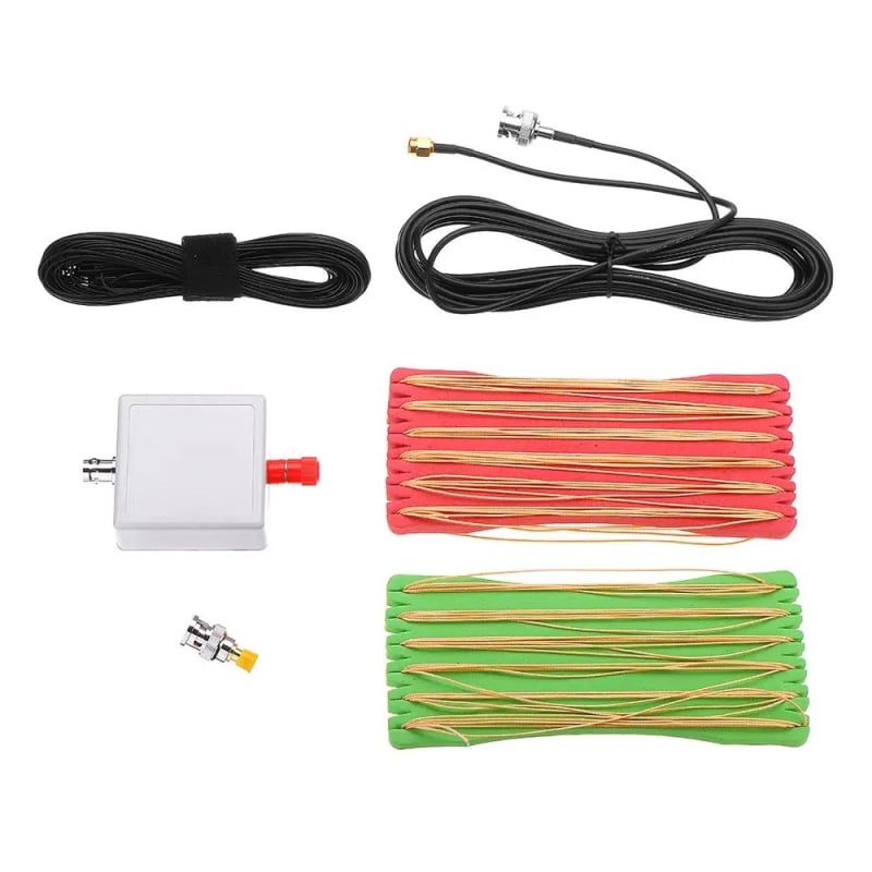 Φορητή κεραία βραχέων κυμάτων με μακρύ καλώδιο (Κέρδος 10 dB; Εύρος συχνοτήτων 100 kHz–50 MHz; Αντίσταση εξόδου 50 Ω; Μέγιστη ισχύς 5 W; Λειτουργική τάση 5 V)